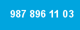 987 896 11 03 987 896 11 03